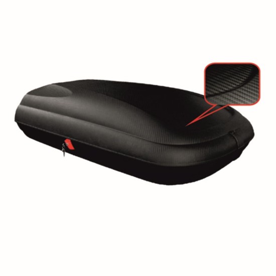 ArtPlast - Μπαγκαζιέρα Οροφής 320 lt Carbon με Διάσταση 131 x 78 x 34,5 cm σε Μαύρο/Ανάγλυφο χρώμα για Επιβατικά Αυτοκίνητα - 1 τεμ. (BA320)
