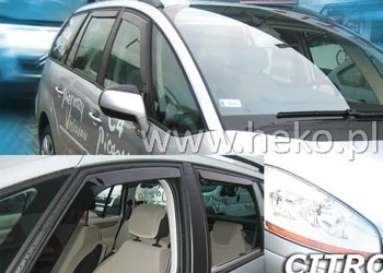 ΑΝΕΜΟΘΡΑΥΣΤΕΣ ΓΙΑ CITROEN C4 PICASSO MK1 5D 2006-2013 ΖΕΥΓΑΡΙ ΑΠΟ ΕΥΚΑΜΠΤΟ ΦΙΜΕ ΠΛΑΣΤΙΚΟ HEKO - 2 ΤΕΜ.