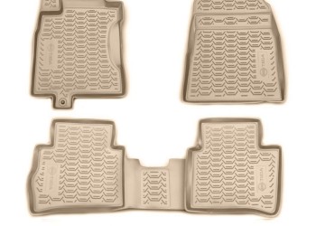 ΜΑΡΚΕ ΠΑΤΑΚΙΑ ΣΕ ΣΚΑΦΗ TPE ΛΑΣΤΙΧΟ ΓΙΑ BMW ΣΕΙΡΑ 3 G20 4D 2019+  ΣΕ ΜΠΕΖ ΧΡΩΜΑ NOVLINE - 4 ΤΕΜ.