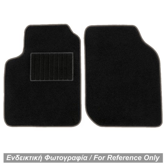 ΠΑΤΑΚΙΑ ΜΟΚΕΤΑ ΓΙΑ MERCEDES SMART 453 2014+ ΜΑΥΡΟ ΜΕ ΓΚΡΙ ΡΕΛΙ RACE AXION - 2 ΤΕΜ.