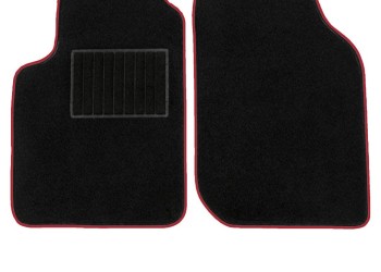 ΜΑΡΚΕ ΠΑΤΑΚΙΑ ΜΟΚΕΤΑ ΓΙΑ MERCEDES SMART 453 2014+ ΜΑΥΡΟ ΜΕ ΚΟΚΚΙΝΟ ΡΕΛΙ RACE AXION - 2 ΤΕΜ.