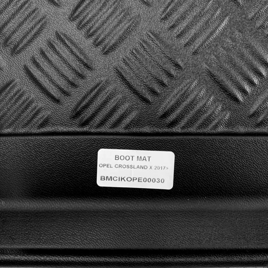 Cik -  ΠΑΤΑΚΙ ΣΚΑΦΗ ΠΟΡΤ ΜΠΑΓΚΑΖ ΓΙΑ OPEL CROSSLAND X 2017+ (ΑΝΩ ΕΠΙΠΕΔΟ 102 Χ 75 CM) ΛΑΣΤΙΧΟ ΣΕ ΜΑΥΡΟ ΧΡΩΜΑ - 1 ΤΕΜ. (BM.OP.0030/CK)