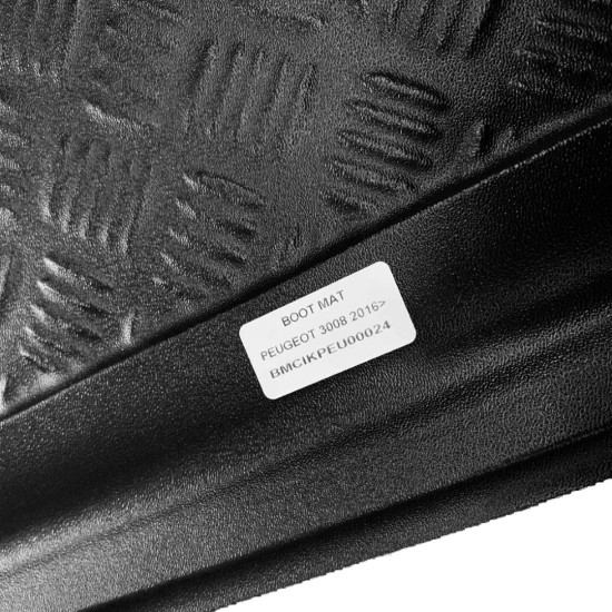 Cik - ΜΑΡΚΕ ΠΑΤΑΚΙ ΣΚΑΦΗ ΠΟΡΤ ΜΠΑΓΚΑΖ ΓΙΑ PEUGEOT 3008 2016+ (ΑΝΩ ΕΠΙΠΕΔΟ 108 Χ 88 CM) ΛΑΣΤΙΧΟ ΣΕ ΜΑΥΡΟ ΧΡΩΜΑ - 1 ΤΕΜ. (BM.PE.0024/CK)
