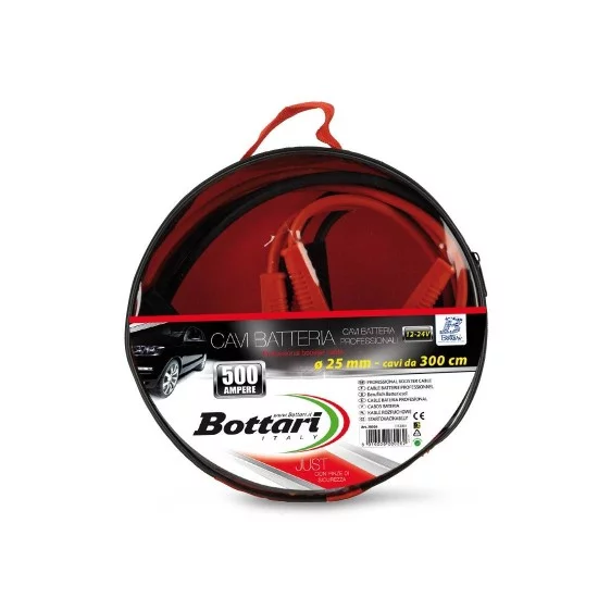 Bottari - ΚΑΛΩΔΙΑ ΦΟΡΤΙΣΗΣ 500Α (BAG) 500Ah 300cm BOTTARI - 1 set (ΒΟΤ28026)