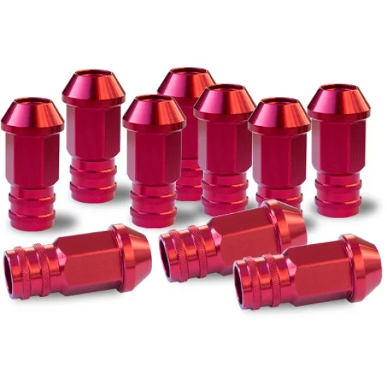 Simoni Racing - ΠΑΞΙΜΑΔΙ ΚΩΝΙΚΟ 12χ1,25 (50mm) (19) ΚΟΚΚΙΝΟ 10ΤΕΜ.