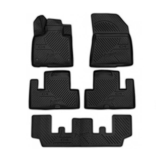 ΜΑΡΚΕ ΠΑΤΑΚΙΑ ΣΕ ΣΚΑΦΗ TPE ΛΑΣΤΙΧΟ ΓΙΑ CITROEN C4 GRAND PICASSO 5D 2014+   ΣΕ ΜΑΥΡΟ ΧΡΩΜΑ NOVLINE - 7 ΤΕΜ.?