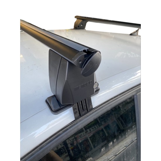 KIT ΜΕ ΜΠΑΡΕΣ ΟΡΟΦΗΣ ΓΙΑ PEUGEOT 208 II 5D 06/2019+ (12500/MB+DLKIT41G) ΑΛΟΥΜΙΝΙΟΥ DELTA BLACK MENABO? - 2 ΤΕΜ.