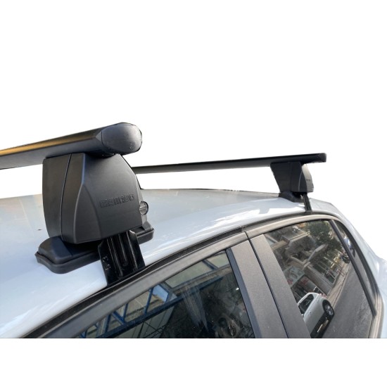 KIT ΜΕ ΜΠΑΡΕΣ ΟΡΟΦΗΣ ΓΙΑ PEUGEOT 208 II 5D 06/2019+ (12500/MB+DLKIT41G) ΑΛΟΥΜΙΝΙΟΥ DELTA BLACK MENABO? - 2 ΤΕΜ.