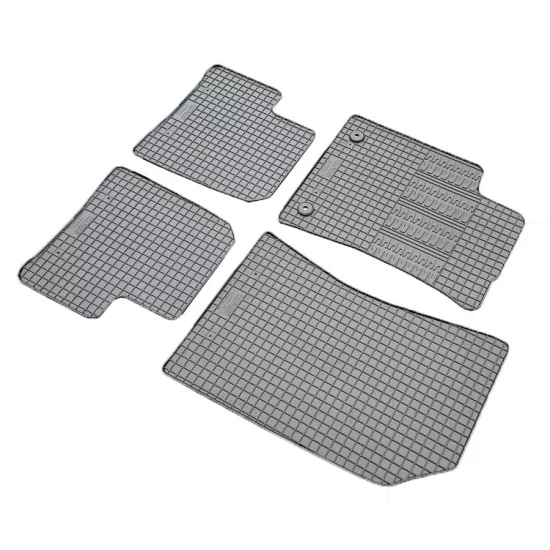 Cik - ΠΑΤΑΚΙΑ ΑΥΤΟΚΙΝΗΤΟΥ ΑΠΟ ΛΑΣΤΙΧΟ ΓΙΑ CITROEN C3 2010-2017 / DS3 2010-2019 ΣΕ ΜΑΥΡΟ ΧΡΩΜΑ ΜΕ ΚΟΥΜΠΩΜΑΤΑ - 4 ΤΕΜ. (RM.CI.0002/CK)