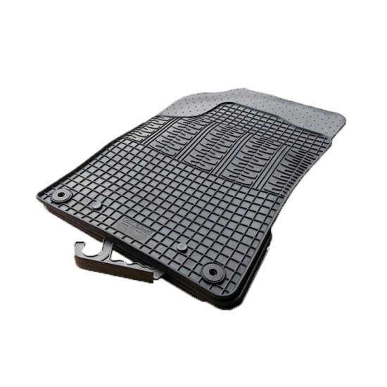 Cik - ΠΑΤΑΚΙΑ ΑΥΤΟΚΙΝΗΤΟΥ ΑΠΟ ΛΑΣΤΙΧΟ ΓΙΑ CITROEN C3 2010-2017 / DS3 2010-2019 ΣΕ ΜΑΥΡΟ ΧΡΩΜΑ ΜΕ ΚΟΥΜΠΩΜΑΤΑ - 4 ΤΕΜ. (RM.CI.0002/CK)