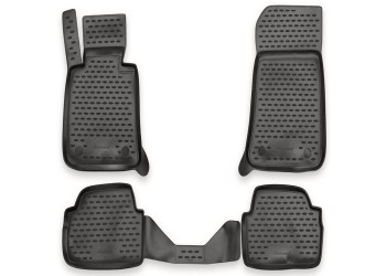 ΜΑΡΚΕ ΠΑΤΑΚΙΑ ΣΕ ΣΚΑΦΗ TPE ΛΑΣΤΙΧΟ ΓΙΑ BMW ΣΕΙΡΑ 1 3D 2004-2011  ΣΕ ΑΝΘΡΑΚΙ ΣΚΟΥΡΟ ΓΚΡΙ ΧΡΩΜΑ NOVLINE - 4 ΤΕΜ.