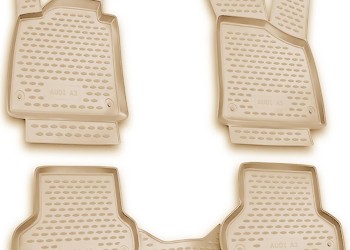 ΜΑΡΚΕ ΠΑΤΑΚΙΑ ΣΕ ΣΚΑΦΗ TPE ΛΑΣΤΙΧΟ ΓΙΑ AUDI A3 3D 2003-2014  ΣΕ ΜΠΕΖ ΧΡΩΜΑ NOVLINE - 4 ΤΕΜ.