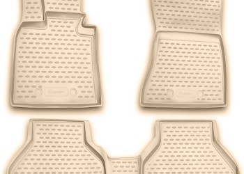 ΜΑΡΚΕ ΠΑΤΑΚΙΑ ΣΕ ΣΚΑΦΗ TPE ΛΑΣΤΙΧΟ ΓΙΑ BMW X6 E71 2008-2014  ΣΕ ΜΠΕΖ ΧΡΩΜΑ NOVLINE - 4 ΤΕΜ.