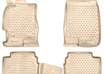 ΜΑΡΚΕ ΠΑΤΑΚΙΑ ΣΕ ΣΚΑΦΗ TPE ΛΑΣΤΙΧΟ ΓΙΑ MAZDA 6 2007-12/2012  ΣΕ ΜΠΕΖ ΧΡΩΜΑ NOVLINE - 4 ΤΕΜ.