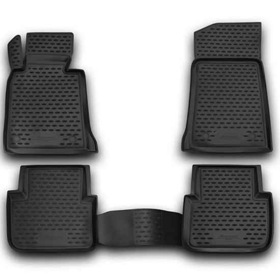 ΠΑΤΑΚΙΑ ΣΕ ΣΚΑΦΗ TPE ΛΑΣΤΙΧΟ ΓΙΑ BMW ΣΕΙΡΑ 3 E46 4D 1998-2007  ΣΕ ΜΑΥΡΟ ΧΡΩΜΑ NOVLINE - 4 ΤΕΜ.