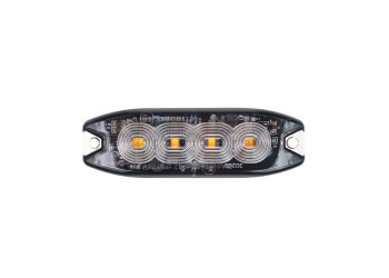 Amio - ΣΤΡΟΜΠΟ 12/24V 10x3x0,9cm ΠΟΡΤΟΚΑΛΙ 4LED 12W (4x3W) R65 R10 IP68 - 1 ΤΕΜ. (02298/AM)
