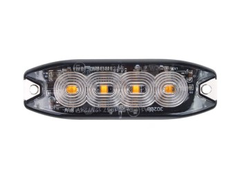 Amio - ΣΤΡΟΜΠΟ 12/24V 10x3x0,9cm ΠΟΡΤΟΚΑΛΙ 4LED 12W (4x3W) R65 R10 IP68 - 1 ΤΕΜ. (02298/AM)