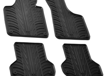 ΜΑΡΚΕ ΠΑΤΑΚΙΑ ΣΕ ΣΚΑΦΗ ΛΑΣΤΙΧΟ ΓΙΑ AUDI A3 CABRIO 3D / SPORTBACK 5D 5/2003-10/2012 SUMISURA ΣΕ ΜΑΥΡΟ ΧΡΩΜΑ ME ΚΟΥΜΠΩΜΑΤΑ LAMPA - 4 ΤΕΜ.