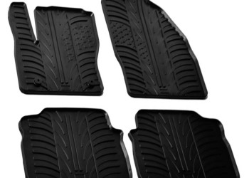 ΜΑΡΚΕ ΠΑΤΑΚΙΑ ΣΕ ΣΚΑΦΗ ΛΑΣΤΙΧΟ ΓΙΑ FORD KUGA 06/2008-02/2013 SUMISURA ΣΕ ΜΑΥΡΟ ΧΡΩΜΑ ME ΚΟΥΜΠΩΜΑΤΑ LAMPA - 4 ΤΕΜ.