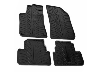 ΜΑΡΚΕ ΠΑΤΑΚΙΑ ΣΕ ΣΚΑΦΗ ΛΑΣΤΙΧΟ ΓΙΑ PEUGEOT 308 5D 10/2013-2021 / PEUGEOT 308 SW 2014-2021 SUMISURA ΣΕ ΜΑΥΡΟ ΧΡΩΜΑ ME ΚΟΥΜΠΩΜΑΤΑ LAMPA - 4 ΤΕΜ.