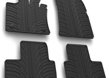 ΜΑΡΚΕ ΠΑΤΑΚΙΑ ΣΕ ΣΚΑΦΗ ΛΑΣΤΙΧΟ ΓΙΑ RENAULT CAPTUR 12/2019+ SUMISURA ΣΕ ΜΑΥΡΟ ΧΡΩΜΑ ME ΚΟΥΜΠΩΜΑΤΑ LAMPA - 4 ΤΕΜ.