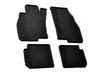 ΜΑΡΚΕ ΠΑΤΑΚΙΑ ΣΕ ΣΚΑΦΗ ΛΑΣΤΙΧΟ ΓΙΑ ALFA ROMEO MITO 09/2008-04/2019 SUMISURA ΣΕ ΜΑΥΡΟ ΧΡΩΜΑ ME ΚΟΥΜΠΩΜΑΤΑ LAMPA - 4 ΤΕΜ.