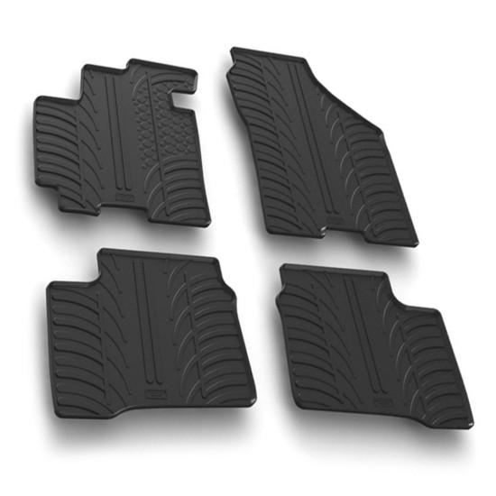 LAMPA - ΠΑΤΑΚΙΑ ΑΥΤΟΚΙΝΗΤΟΥ ΑΠΟ ΛΑΣΤΙΧΟ ΓΙΑ SUZUKI SWIFT 5D 05/2017+ ΣΕ ΜΑΥΡΟ ΧΡΩΜΑ ΧΩΡΙΣ ΚΟΥΜΠΩΜΑΤΑ - 4 ΤΕΜ.