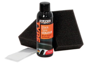 KIT ΑΝΑΝΕΩΣΗΣ ΚΑΙ ΠΡΟΣΤΑΣΙΑΣ ΕΛΑΣΤΙΚΩΝ ΣΕ ΜΑΥΡΟ ΧΡΩΜΑ QUIXX 75ml