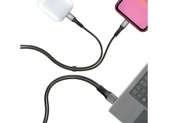 ΚΑΛΩΔΙΟ ΦΟΡΤΙΣΗΣ ΚΑΙ ΣΥΓΧΡΟΝΙΣΜΟΥ 100cm 480 MB/S 3000mA ΜΕ 2 APPLE 8 PIN (FAST CHARGE)