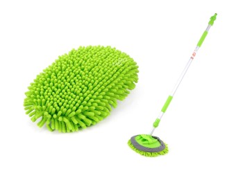 Amio - ΒΟΥΡΤΣΑ ΠΛΥΣΙΜΑΤΟΣ ΜΙΚΡΟΦΙΜΠΡΑ ΜΕ ΤΗΛΕΣΚΟΠΙΚΟ ΚΟΝΤΑΡΙ & ΑΝΤΑΠΤΟΡΑ ΠΑΡΟΧΗΣ ΝΕΡΟΥ 120>200cm - 1 ΤΕΜ. (02398/AM)