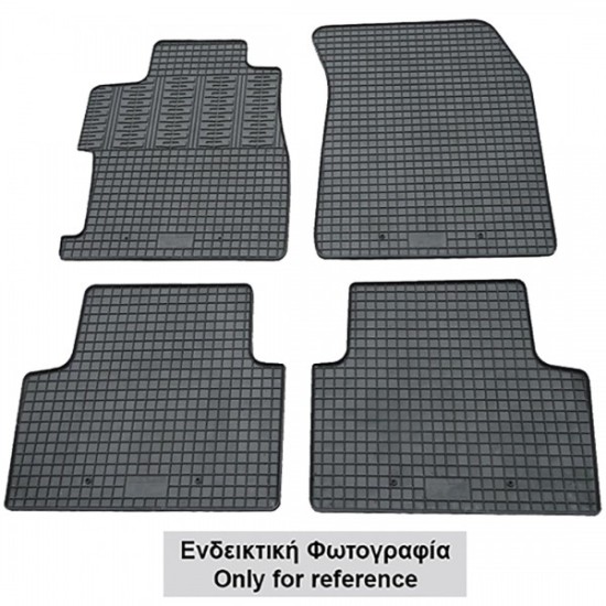 Cik - ΜΑΡΚΕ ΠΑΤΑΚΙΑ ΣΕ ΣΚΑΦΗ ΛΑΣΤΙΧΟ ΓΙΑ PEUGEOT 308 SW 2012-2021 ΣΕ ΜΑΥΡΟ ΧΡΩΜΑ ΜΕ ΚΟΥΜΠΩΜΑΤΑ - 4 ΤΕΜ. (RM.PE.0015/CK)