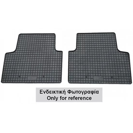 Cik - ΜΑΡΚΕ ΠΑΤΑΚΙΑ ΣΕ ΣΚΑΦΗ ΛΑΣΤΙΧΟ ΓΙΑ RENAULT KANGOO 2D 2021+ ΣΕ ΜΑΥΡΟ ΧΡΩΜΑ ΜΕ ΚΟΥΜΠΩΜΑΤΑ - 2 ΤΕΜ. (RM.RE.0020/CK)