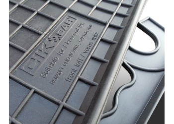 Cik - ΜΑΡΚΕ ΠΑΤΑΚΙΑ ΣΕ ΣΚΑΦΗ ΛΑΣΤΙΧΟ ΓΙΑ RENAULT CLIO 2012-2019 / CAPTUR 2013-2019 ΣΕ ΜΑΥΡΟ ΧΡΩΜΑ ΜΕ ΚΟΥΜΠΩΜΑΤΑ - 4 ΤΕΜ. (RM.RE.0002/CK)