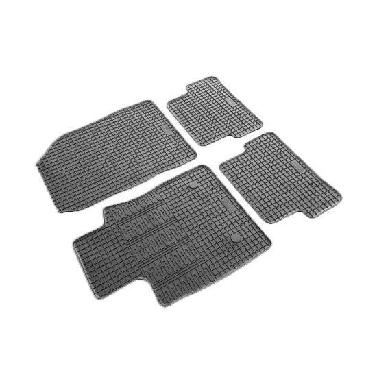 Cik - ΜΑΡΚΕ ΠΑΤΑΚΙΑ ΣΕ ΣΚΑΦΗ ΛΑΣΤΙΧΟ ΓΙΑ RENAULT CLIO 2012-2019 / CAPTUR 2013-2019 ΣΕ ΜΑΥΡΟ ΧΡΩΜΑ ΜΕ ΚΟΥΜΠΩΜΑΤΑ - 4 ΤΕΜ. (RM.RE.0002/CK)