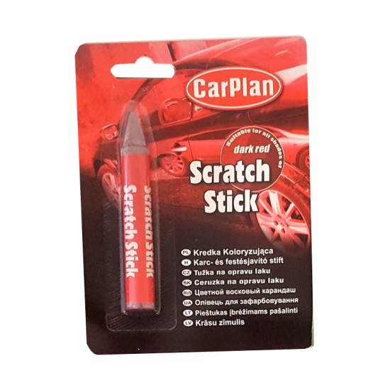 CarPlan - ΣΤΙΚ ΜΑΡΚΑΔΟΡΟΣ ΑΦΑΙΡΕΣΗΣ ΓΡΑΤΖΟΥΝΙΩΝ ΓΙΑ ΣΚΟΥΡΟ ΚΟΚΚΙΝΟ ΧΡΩΜΑ CARPLAN SCRATCH STICK DARK RED 1ΤΕΜ (CP-PKK006)