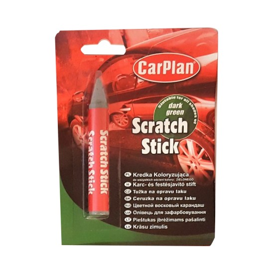 CarPlan - ΣΤΙΚ ΜΑΡΚΑΔΟΡΟΣ ΑΦΑΙΡΕΣΗΣ ΓΡΑΤΖΟΥΝΙΩΝ ΓΙΑ ΣΚΟΥΡΟ ΠΡΑΣΙΝΟ ΧΡΩΜΑ CARPLAN SCRATCH STICK DARK GREEN 1ΤΕΜ (CP-PKK007)