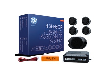 ΣΥΣΤΗΜΑ ΠΑΡΚΑΡΙΣΜΑΤΟΣ 9-15V ΜΕ 4 ΑΙΣΘΗΤΗΡΕΣ (ΜΑΥΡΟ) 18mm ΚΑΙ BUZZER (ΜΟΝΟ ΗΧΟΣ) M-TECH