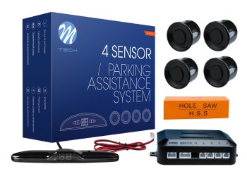 ΣΥΣΤΗΜΑ ΠΑΡΚΑΡΙΣΜΑΤΟΣ 12V ΜΕ 4 ΑΙΣΘΗΤΗΡΕΣ (ΜΑΥΡΟ) 21,5mm ΚΑΙ SLIM ΨΗΦΙΑΚΗ ΟΘΟΝΗ (120 X 33 X 16mm) M-TECH