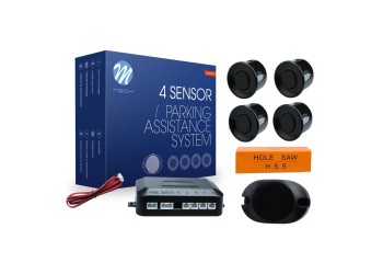 ΣΥΣΤΗΜΑ ΠΑΡΚΑΡΙΣΜΑΤΟΣ 9-15V ΜΕ 4 ΑΙΣΘΗΤΗΡΕΣ (ΜΑΥΡΟ) 21,5mm ΚΑΙ BUZZER (MONO HXOΣ) M-TECH