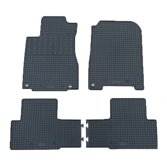 Cik - HONDA CR-V 2012-2017 ΜΑΡΚΕ ΠΑΤΑΚΙΑ ΛΑΣΤΙΧΟ ΣΕ ΜΑΥΡΟ ΧΡΩΜΑ ΜΕ ΚΟΥΜΠΩΜΑΤΑ - 4 ΤΕΜ. (RM.HO.0003/CK)