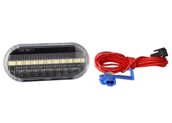 VW GOLF 3+4 /POLO 6N/9N/PASSAT 96>/T5/SHARAN 18LED (2χ9) SMD 2 ΧΡΗΣΕΩΝ ΠΛΑΙΝΑ ΦΛΑΣ ΦΤΕΡΟΥ ΔΙΑΦΑΝΑ