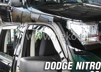 ΑΝΕΜΟΘΡΑΥΣΤΕΣ ΓΙΑ DODGE NITRO 5D 2007-2011 ΖΕΥΓΑΡΙ ΑΠΟ ΕΥΚΑΜΠΤΟ ΦΙΜΕ ΠΛΑΣΤΙΚΟ HEKO - 2 ΤΕΜ.