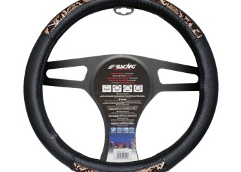 ΚΑΛΥΜΜΑ ΤΙΜΟΝΙΟΥ SNAKE ΟΙΚΟΛΟΓΙΚΟ ΔΕΡΜΑ ΜΑΥΡΟ (M) 37-39cm SIMONI RACING - 1 TEM