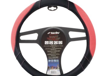 ΚΑΛΥΜΜΑ ΤΙΜΟΝΙΟΥ COTTON PINK ΜΑΥΡΟ ΜΕ ΡΟΖ ΟΙΚΟΛΟΓΙΚΟ ΔΕΡΜΑ 37-39cm SIMONI RACING - 1 TEM.