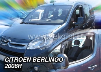 ΑΝΕΜΟΘΡΑΥΣΤΕΣ ΓΙΑ CITROEN BERLINGO/ PEUGEOT PARTNER 2008-2018 ΖΕΥΓΑΡΙ ΑΠΟ ΕΥΚΑΜΠΤΟ ΦΙΜΕ ΠΛΑΣΤΙΚΟ HEKO - 2 ΤΕΜ.