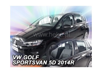 ΑΝΕΜΟΘΡΑΥΣΤΕΣ ΓΙΑ VW GOLF SPORTSVAN 5D 2014+ ΣΕΤ ΑΥΤΟΚΙΝΗΤΟΥ ΑΠΟ ΕΥΚΑΜΠΤΟ ΦΙΜΕ ΠΛΑΣΤΙΚΟ HEKO - 4 ΤΕΜ.