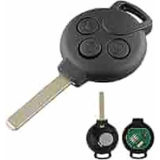 ΑΝΤΑΛΛΑΚΤΙΚΟ ΚΛΕΙΔΙ ΓΙΑ SMART FORTWO COUPE / CABRIO /ΔΙΑΦΟΡΑ ΜΟΝΤΕΛΑ ΜΕ ΚΑΛΥΜΜΑ 3 ΚΟΥΜΠΙΩΝ (ΧΩΡΙΣ ΚΛΕΙΔΙ) DGA - 1 ΤΕΜ.
