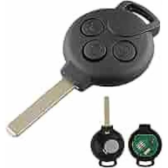 ΑΝΤΑΛΛΑΚΤΙΚΟ ΚΛΕΙΔΙ ΓΙΑ SMART FORTWO COUPE / CABRIO /ΔΙΑΦΟΡΑ ΜΟΝΤΕΛΑ ΜΕ ΚΑΛΥΜΜΑ 3 ΚΟΥΜΠΙΩΝ (ΧΩΡΙΣ ΚΛΕΙΔΙ) DGA - 1 ΤΕΜ.