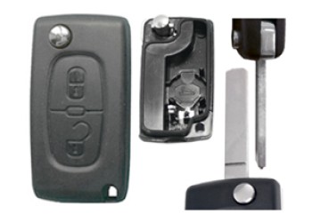 PEUGEOT 307 ΑΝΤΑΛΛΑΚΤΙΚΟ ΚΛΕΙΔΙ ΜΕ ΚΑΛΥΜΜΑ 2 ΚΟΥΜΠΙΩΝ / ΛΑΜΑ VA2 (ΜΕ ΥΠΟΣΤΗΡΙΞΗ ΜΠΑΤΑΡΙΑΣ) DGA - 1 ΤΕΜ.