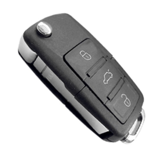 VW  ΑΝΑΔΙΠΛΟΥΜΕΝΟ ΑΝΤΑΛΛΑΚΤΙΚΟ ΚΛΕΙΔΙ ΜΕ ΚΑΛΥΜΜΑ 3 ΚΟΥΜΠΙΩΝ DGA - 1 ΤΕΜ.